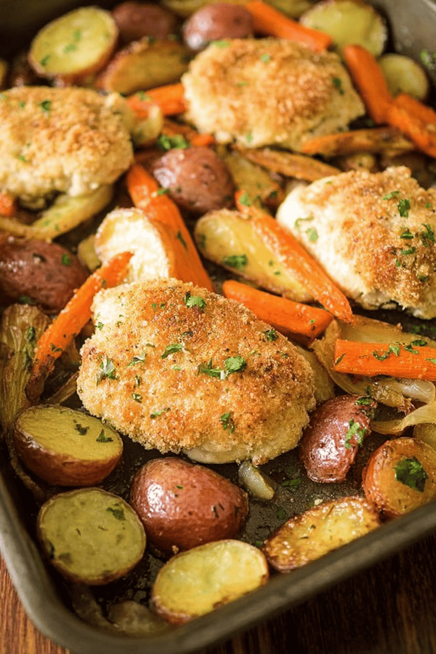 Sheet Pan Chicken With Colorful Roasted Vegetables Recipe 7 One Pan Chicken And Vegetables Recipe