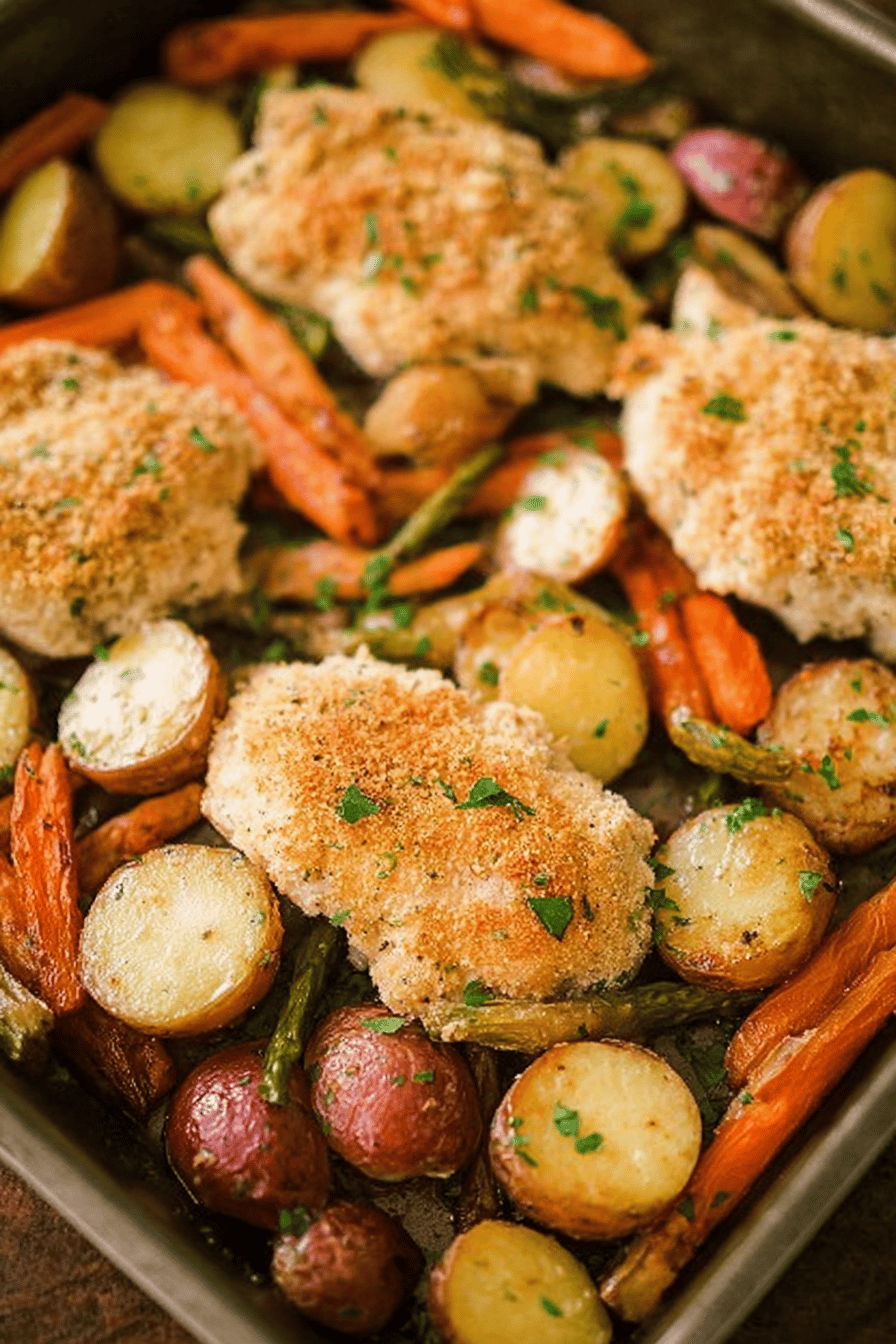 Sheet Pan Chicken With Colorful Roasted Vegetables Recipe 6 One Pan Chicken And Vegetables Recipe