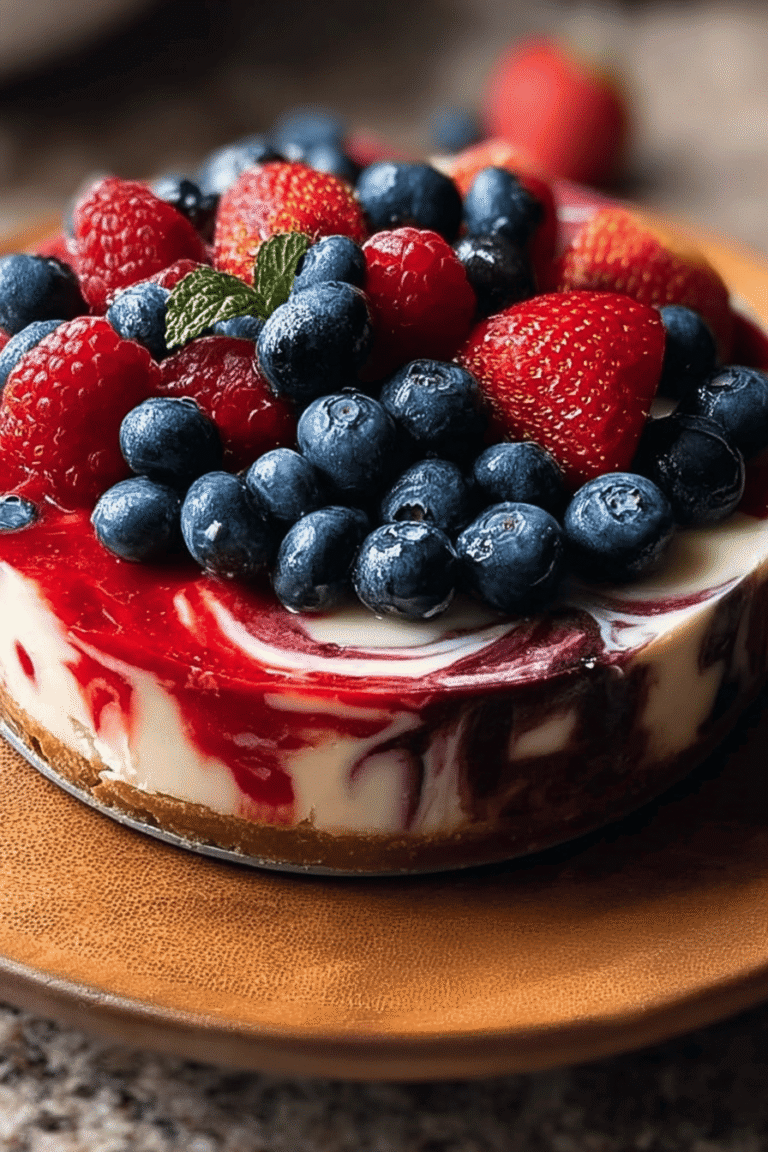 Patriotic Berry Swirl Cheesecake 10.Png
