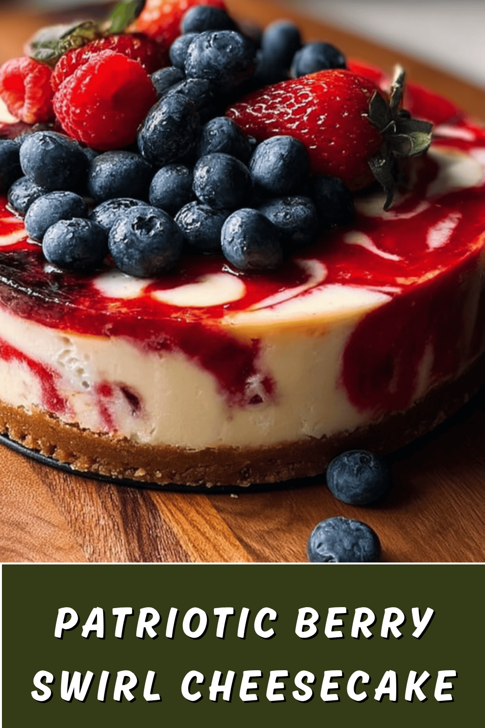 Red White And Blue No Bake Cheesecake Recipe For Patriotic Celebrations 7 Patriotic Berry Swirl Cheesecake