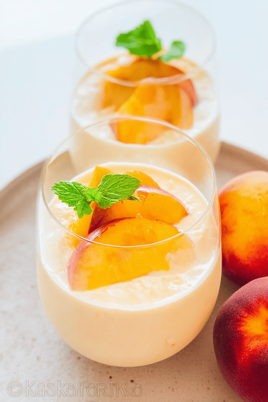 Peach Mousse Recipe With Creamy Texture And Fresh Fruit Flavor 7 Peach Mousse