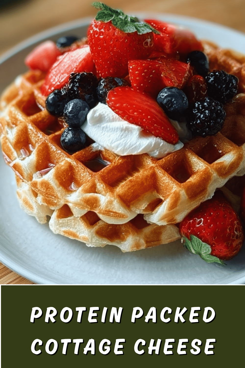 Homemade Waffle Recipe With Simple Ingredients And Crispy Texture 7 Protein Packed Cottage Cheese Waffles