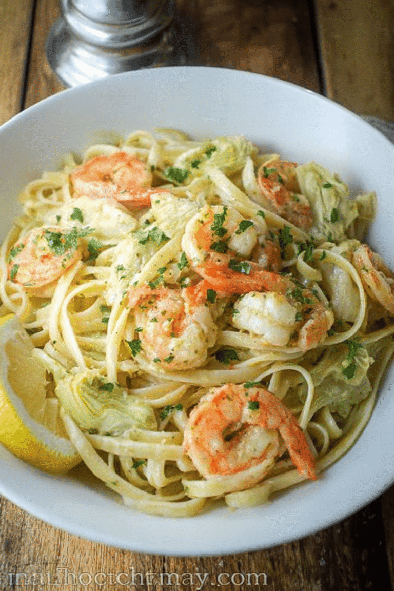Shrimp And Artichoke Linguine 91.Png