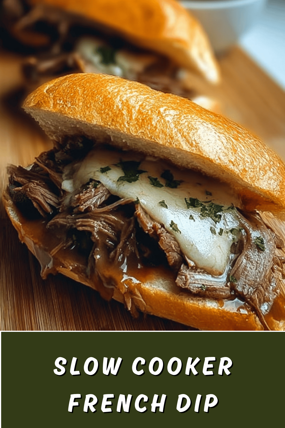 Slow Cooker French Dip Sandwiches With Savory Au Jus Sauce 7 Slow Cooker French Dip Sandwiches