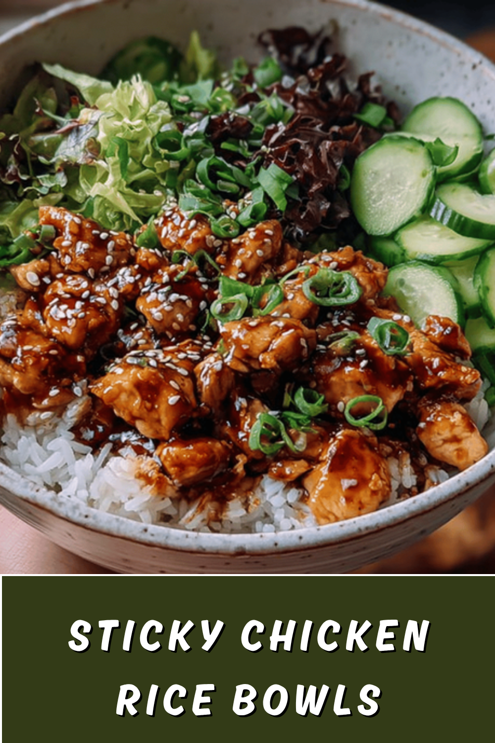 Sticky Chicken Rice Bowls With Flavorful Sauces And Fresh Veggies 7 Sticky Chicken Rice Bowls