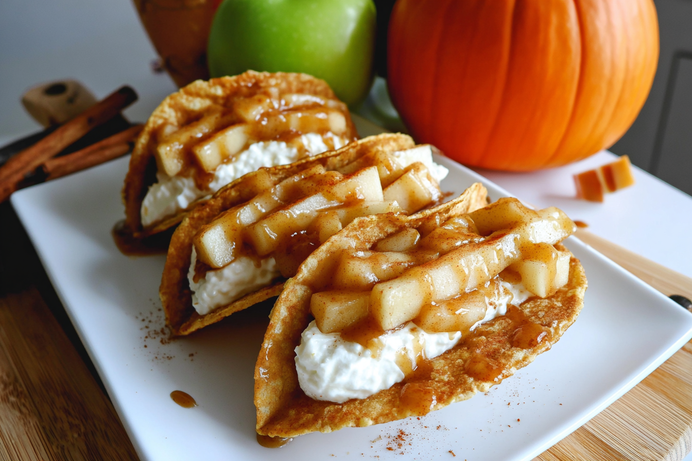 Apple Pie Cheesecake Tacos Recipe With Cinnamon And Creamy Filling 6 Apple Pie Cheesecake Tacos