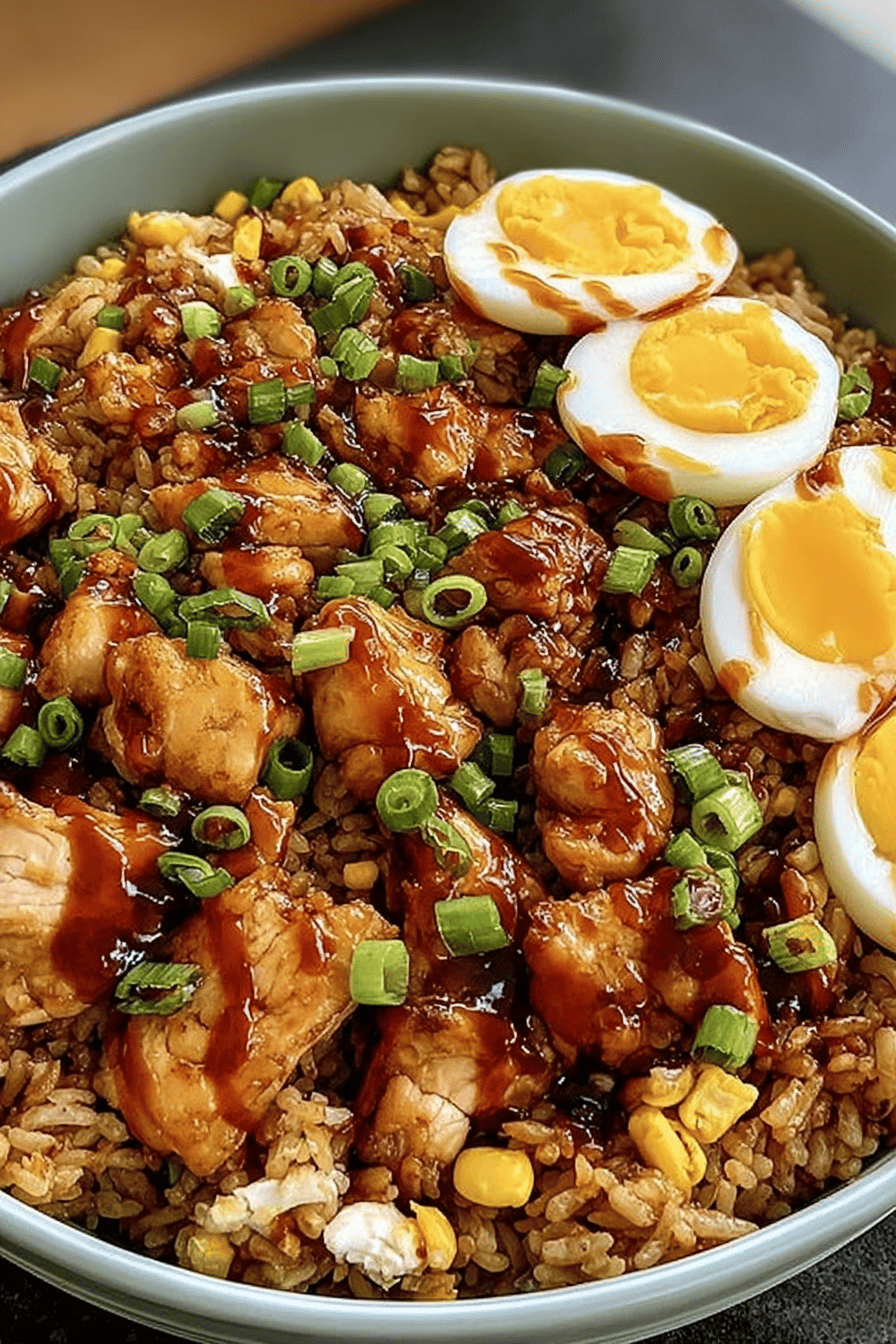 Bbq Chicken Fried Rice Recipe With Savory Asian Flavors 6 Bbq Chicken Fried Rice