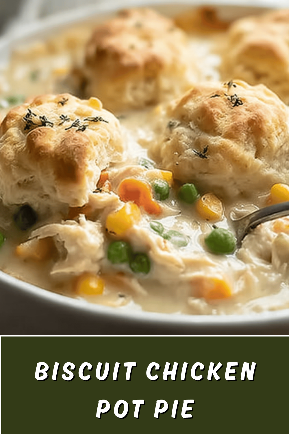 Chicken Pot Pie With Flaky Biscuit Topping Recipe 7 Biscuit Chicken Pot Pie