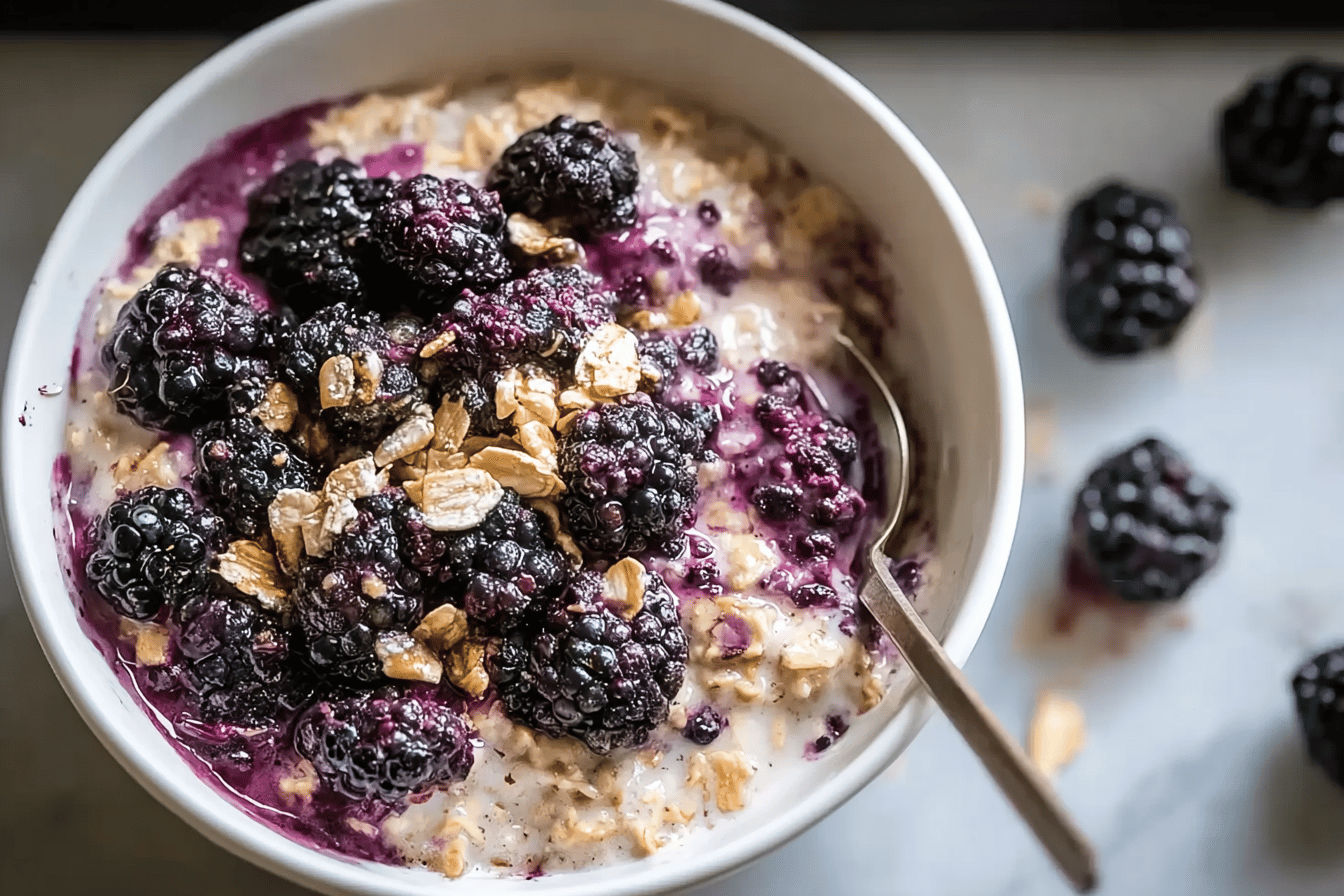 Blackberry Chip Overnight Oats Recipe For A Quick Healthy Breakfast 6 Blackberry Chip Overnight Oats