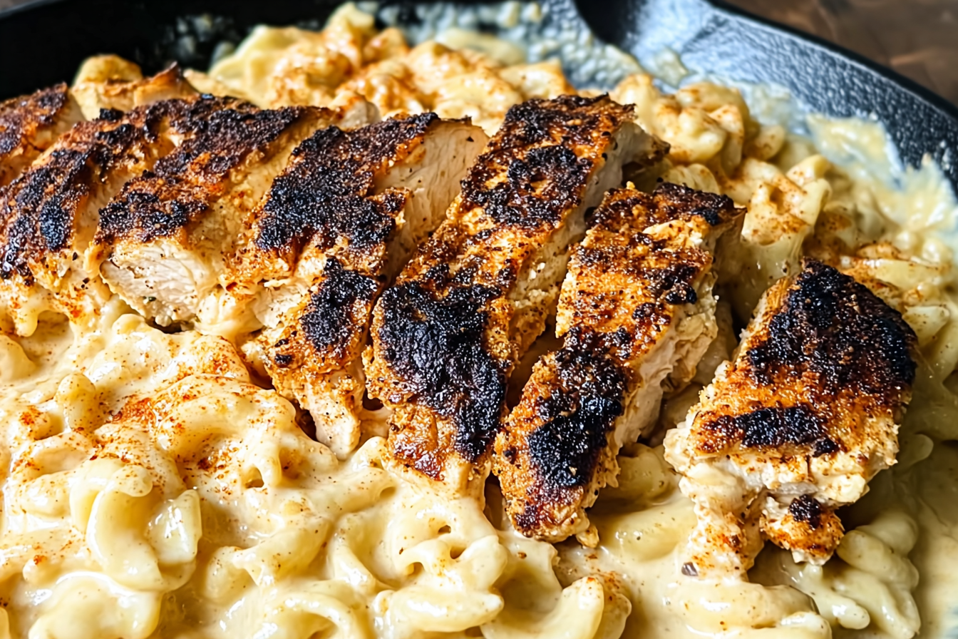 Blackened Cajun Chicken Alfredo With Creamy Garlic Sauce 6 Blackened Cajun Chicken Alfredo