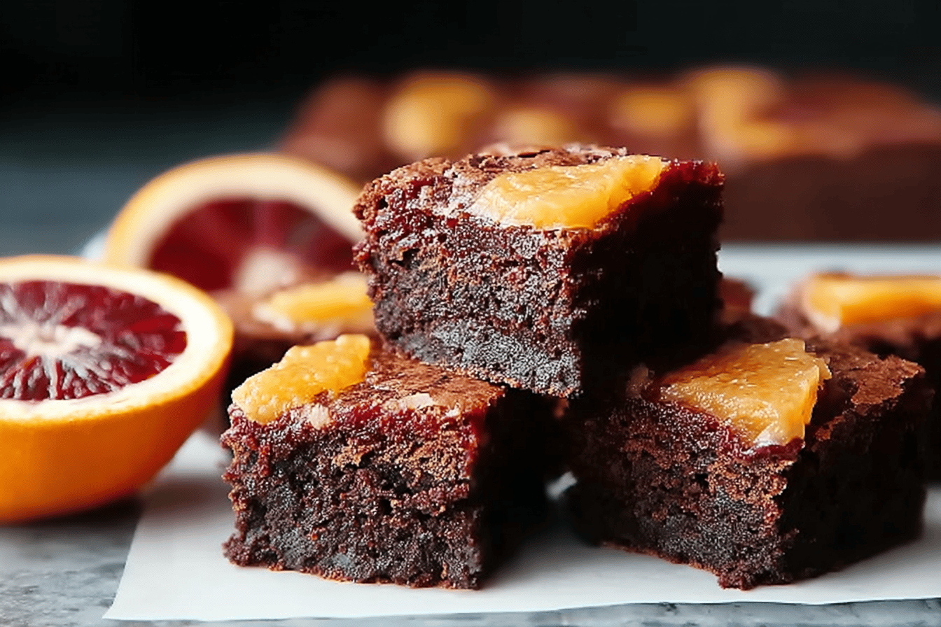 Blood Orange Curd Brownies With A Tangy Citrus Twist 6 Blood Orange Curd Brownies