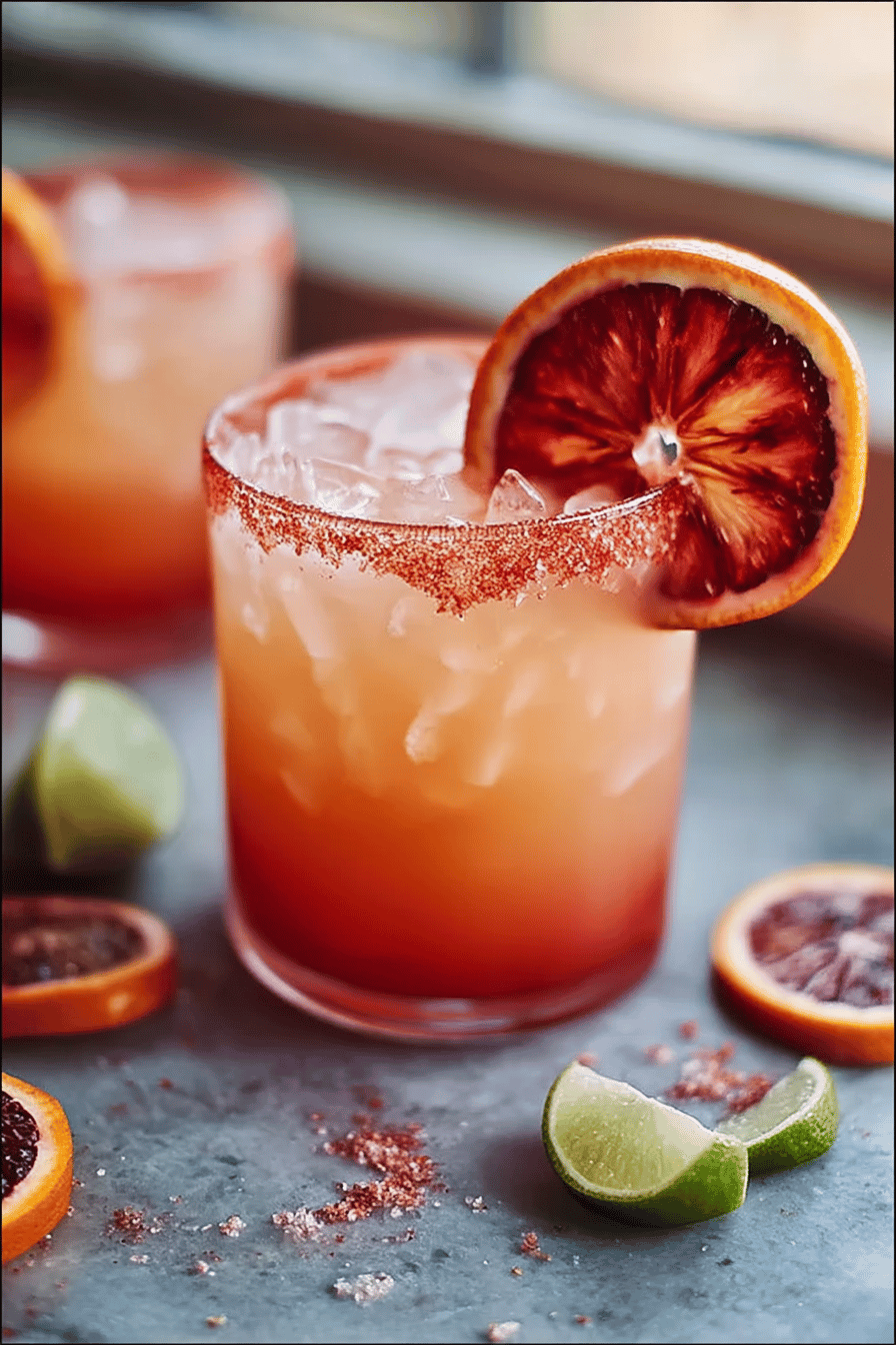 Blood Orange Margarita Cocktail