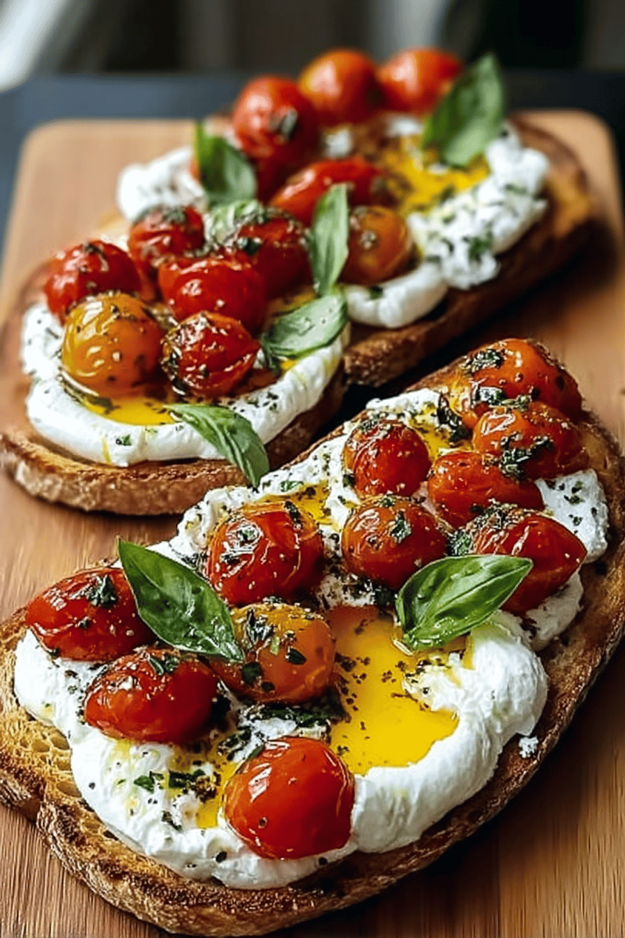 Burrata Bruschetta Recipes With Fresh Tomatoes And Basil 6 Burrata Bruschetta