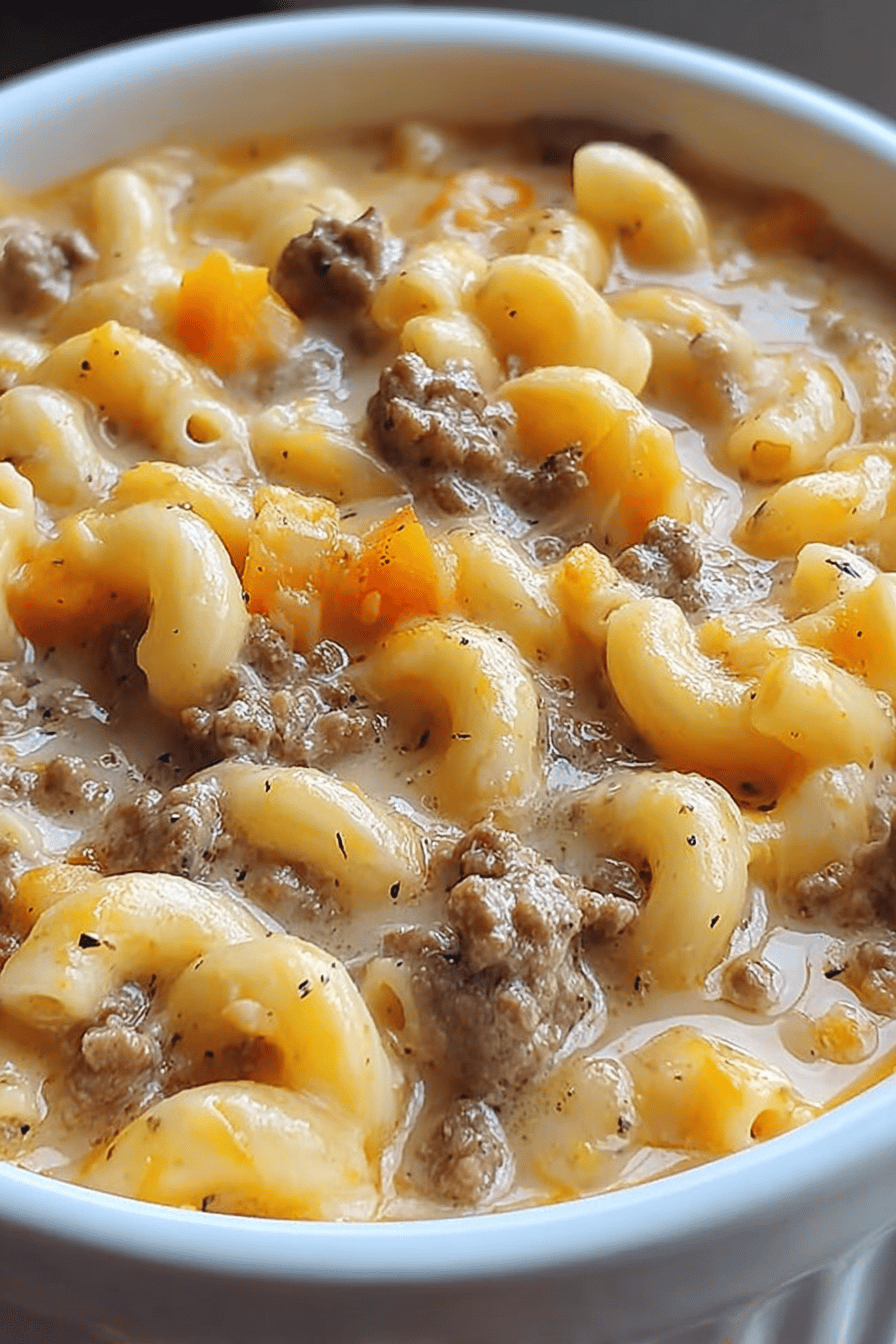 Beefy Mac And Cheese Recipe With Rich Cheesy Sauce And Ground Beef 6 Cheesy Beefy Mac Bowl