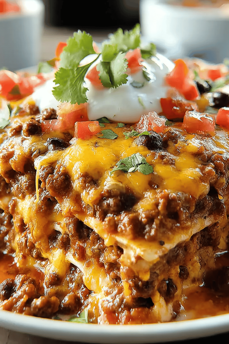 Cheesy Mexican Beef Bake