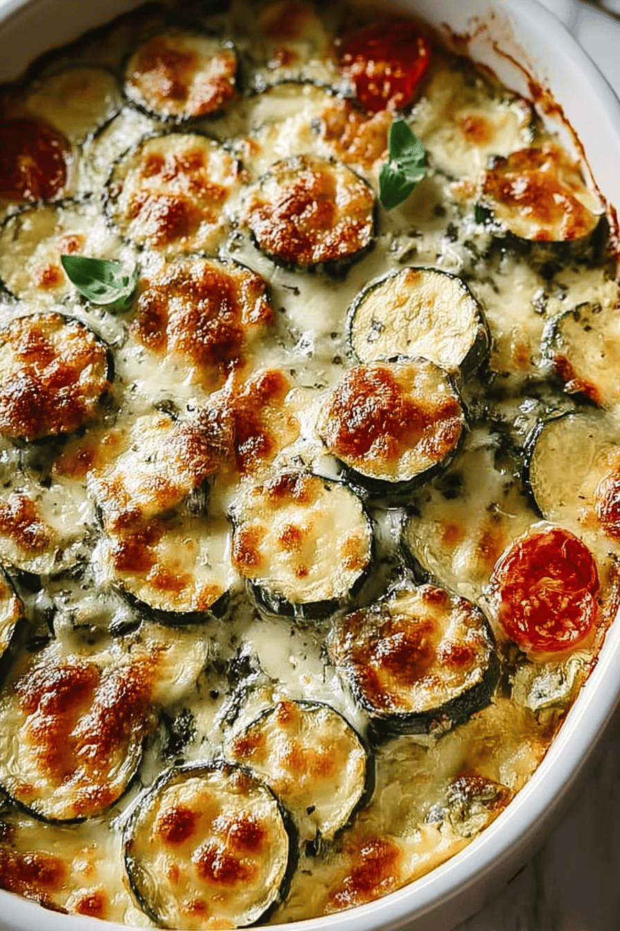 Cheesy Zucchini Casserole Recipe With Easy Homemade Ingredients 6 Cheesy Zucchini Veggie Bake