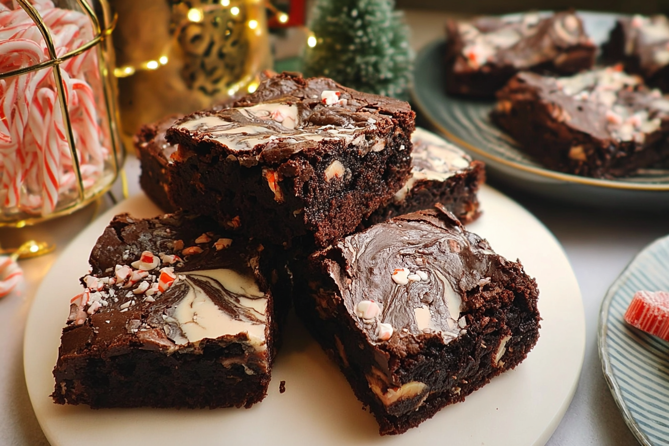 One Bowl Peppermint Brownies Recipe For Easy Holiday Baking 6 Chocolate Peppermint Brownies