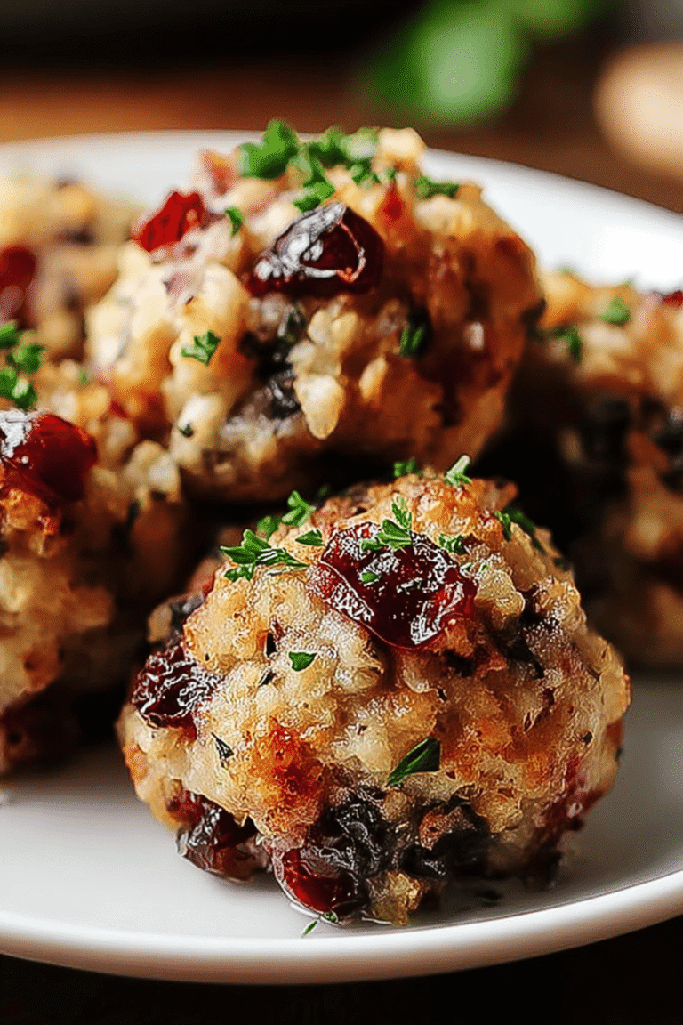 Cranberry Turkey Stuffing Balls 49.Png