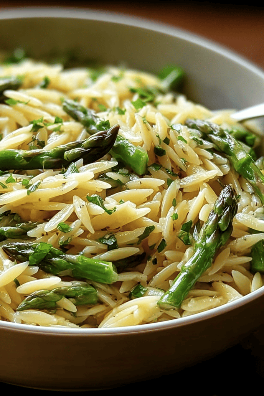 Asparagus Pasta Recipes For Fresh And Flavorful Spring Meals 6 Garlic Butter Asparagus Orzo
