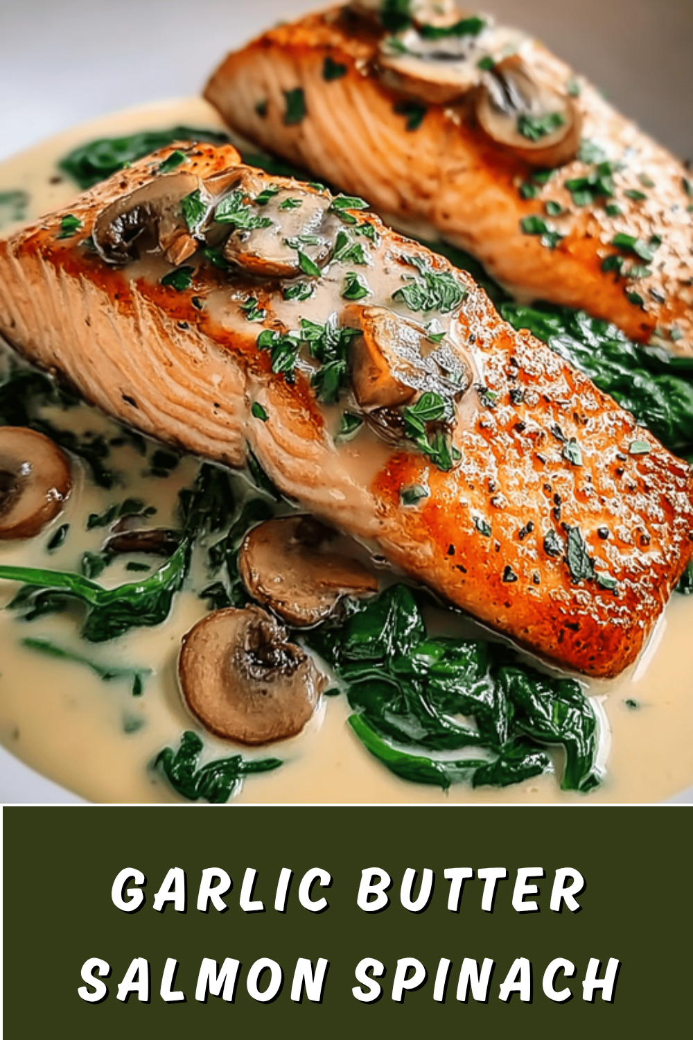 Garlic Butter Salmon With Creamed Spinach Recipe 7 Garlic Butter Salmon Spinach