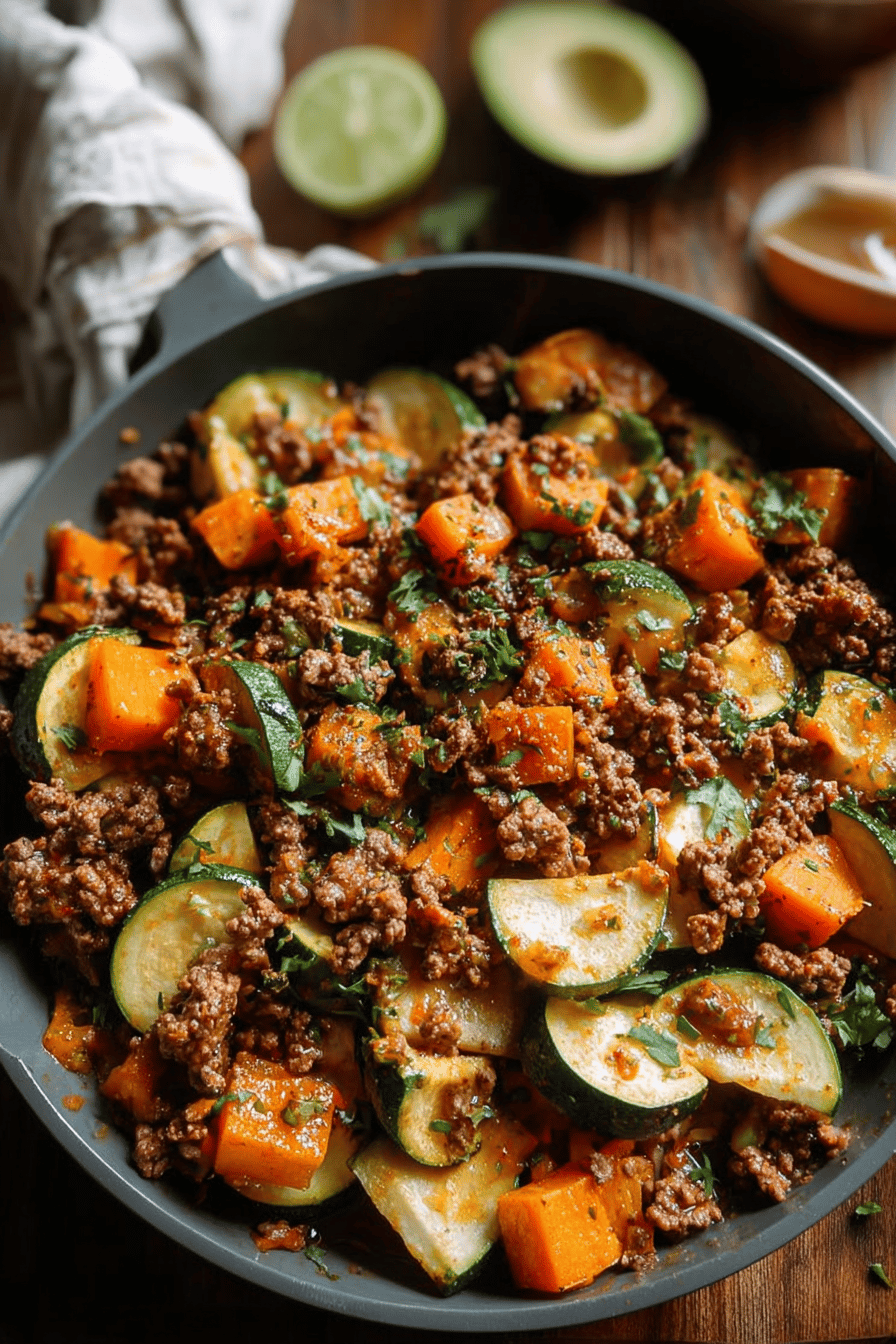 Ground Beef And Zucchini Skillet Recipe For Quick Healthy Meals 6 Ground Beef Zucchini Skillet