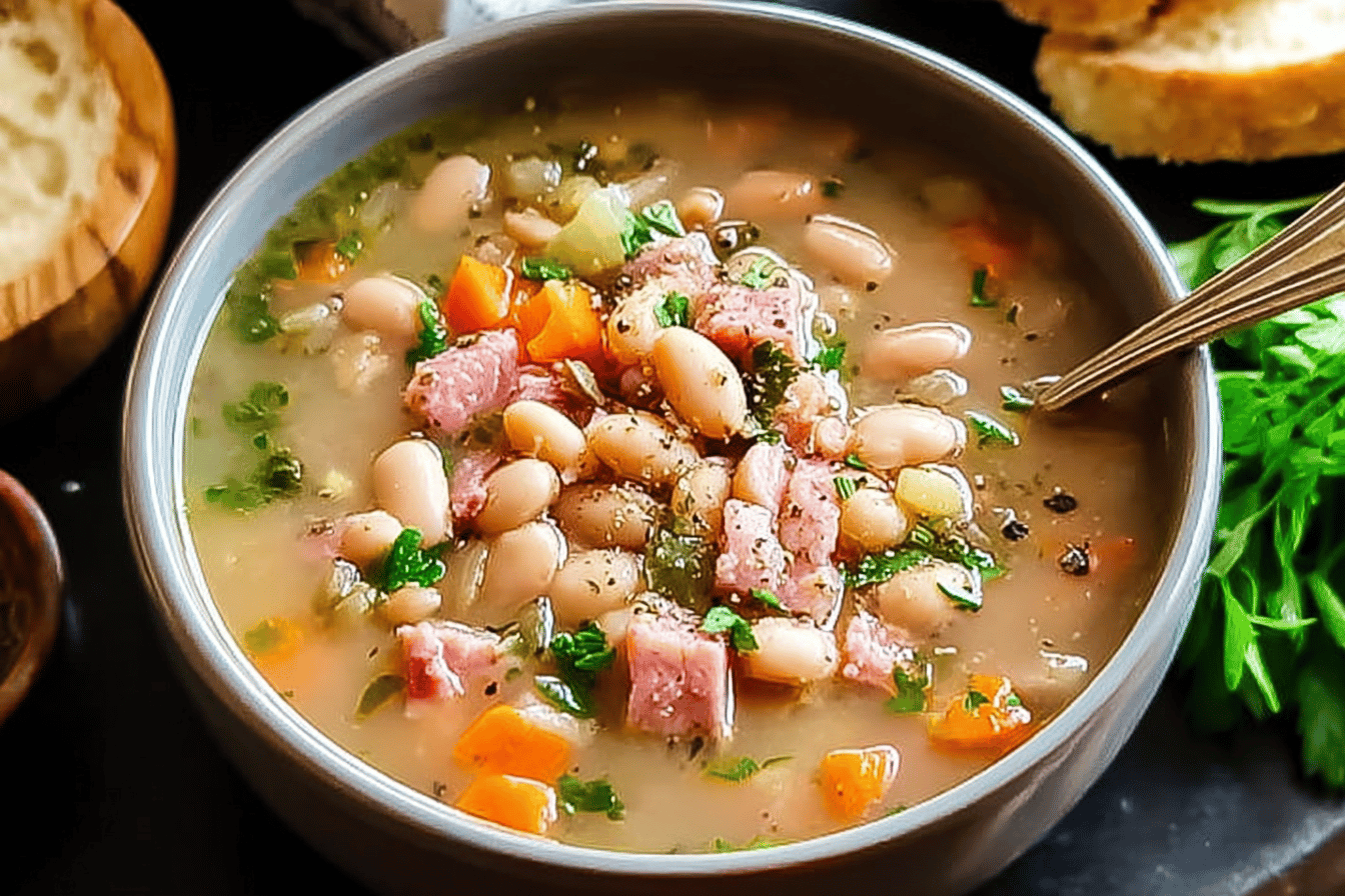 Ham And Bean Soup Recipe With Rich Flavor And Easy Preparation 6 Ham Bean Soup