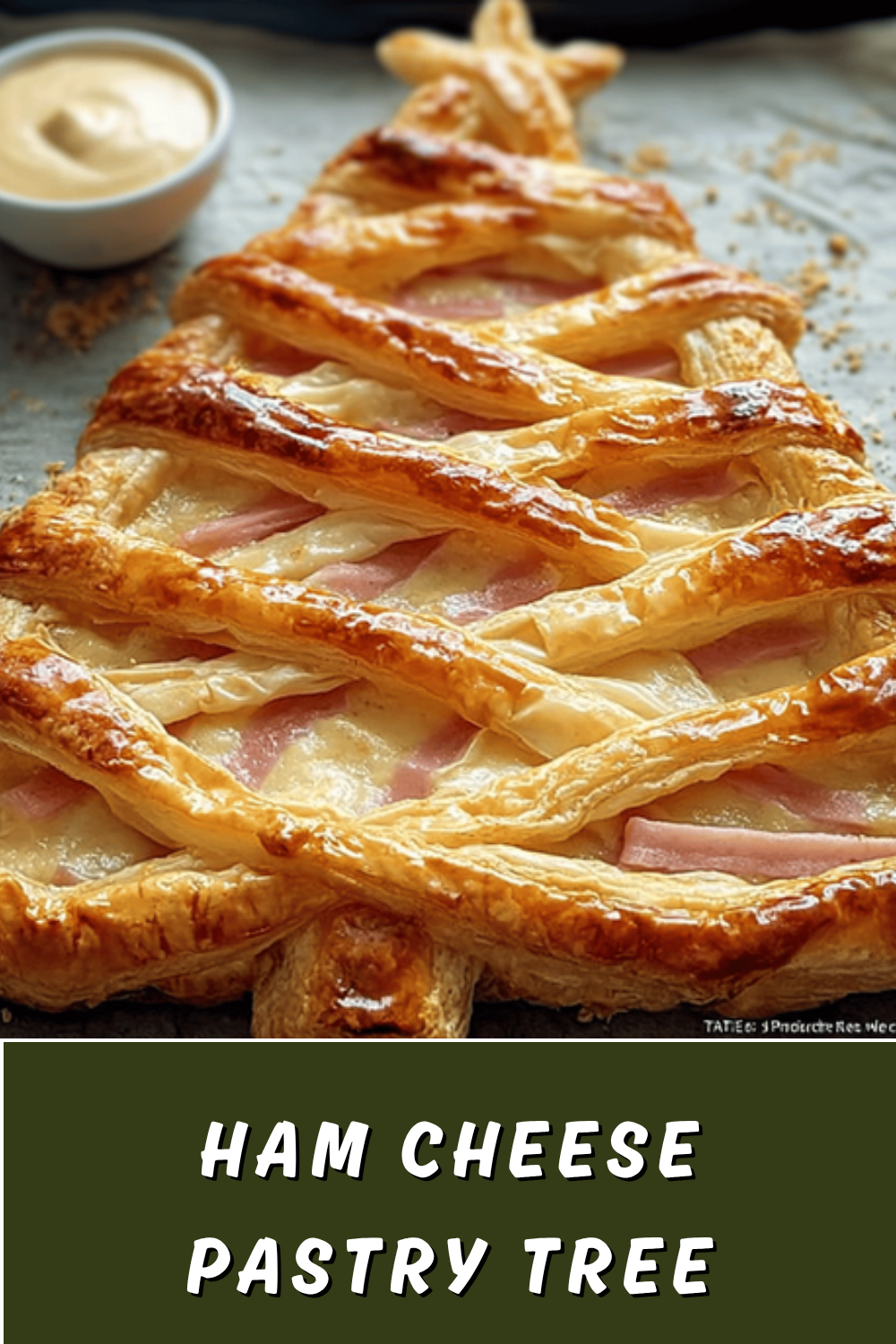Ham And Cheese Puff Pastry Christmas Tree Recipe For Festive Snacks 7 Ham Cheese Pastry Tree