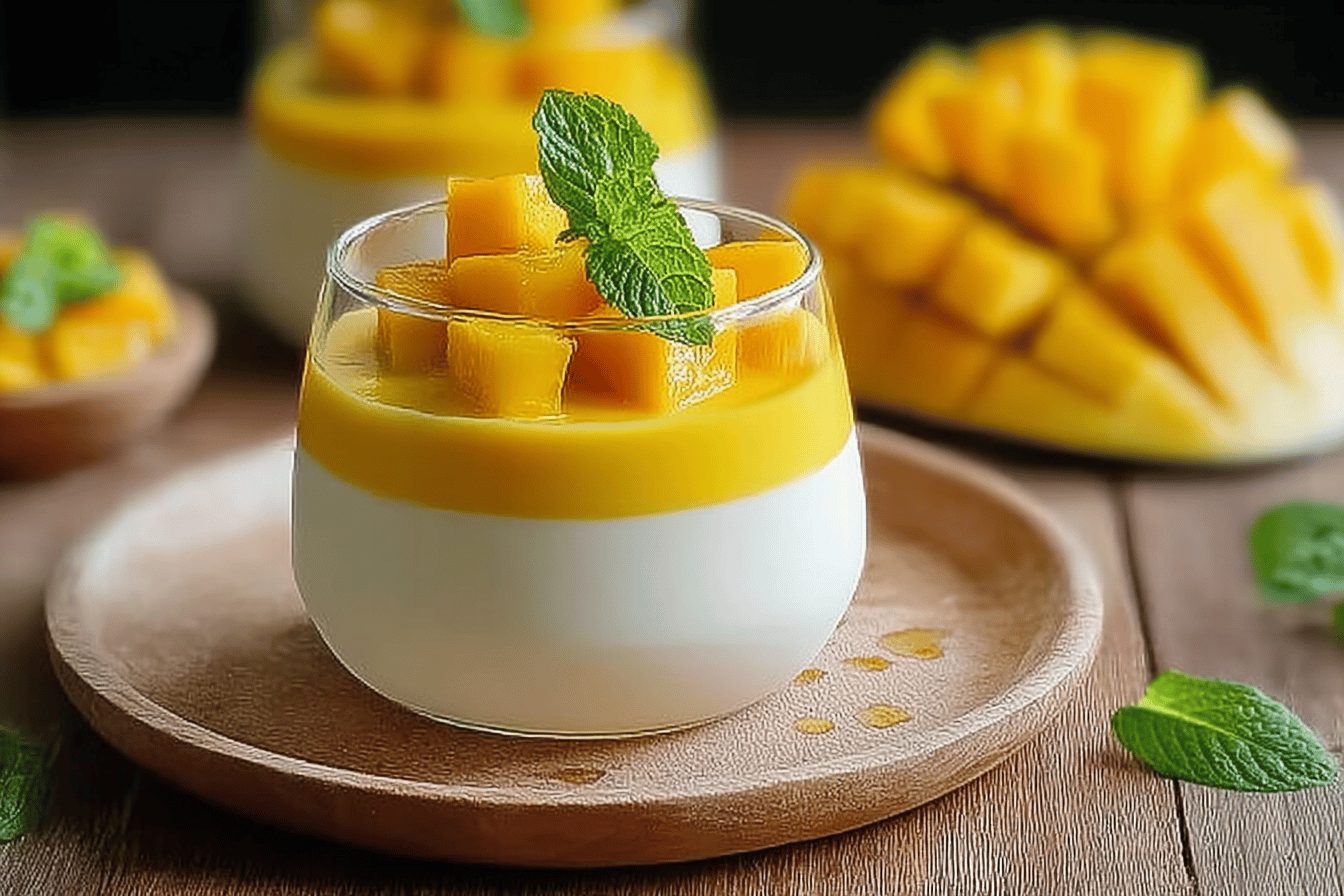 Mango Panna Cotta Recipe With Fresh Fruit And Creamy Texture 6 Mango Panna Cotta