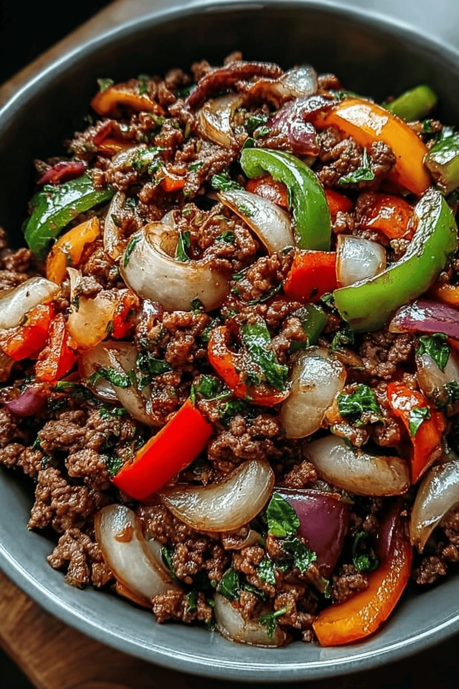 Mediterranean Ground Beef Stir Fry With Fresh Vegetables And Herbs 6 Mediterranean Beef Veggie Stirfry
