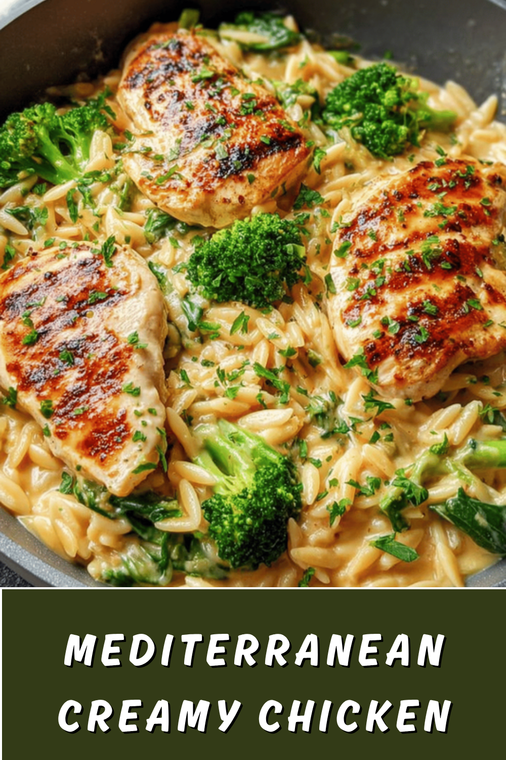 One Pot Mediterranean Chicken With Flavorful Orzo Recipe 7 Mediterranean Creamy Chicken Orzo