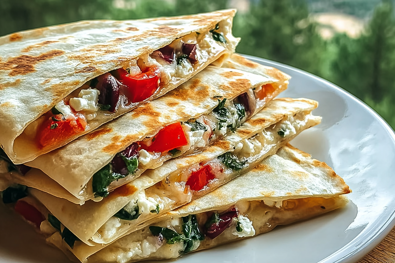Mediterranean Quesadillas With Fresh Herbs And Tangy Flavors 6 Mediterranean Quesadilla