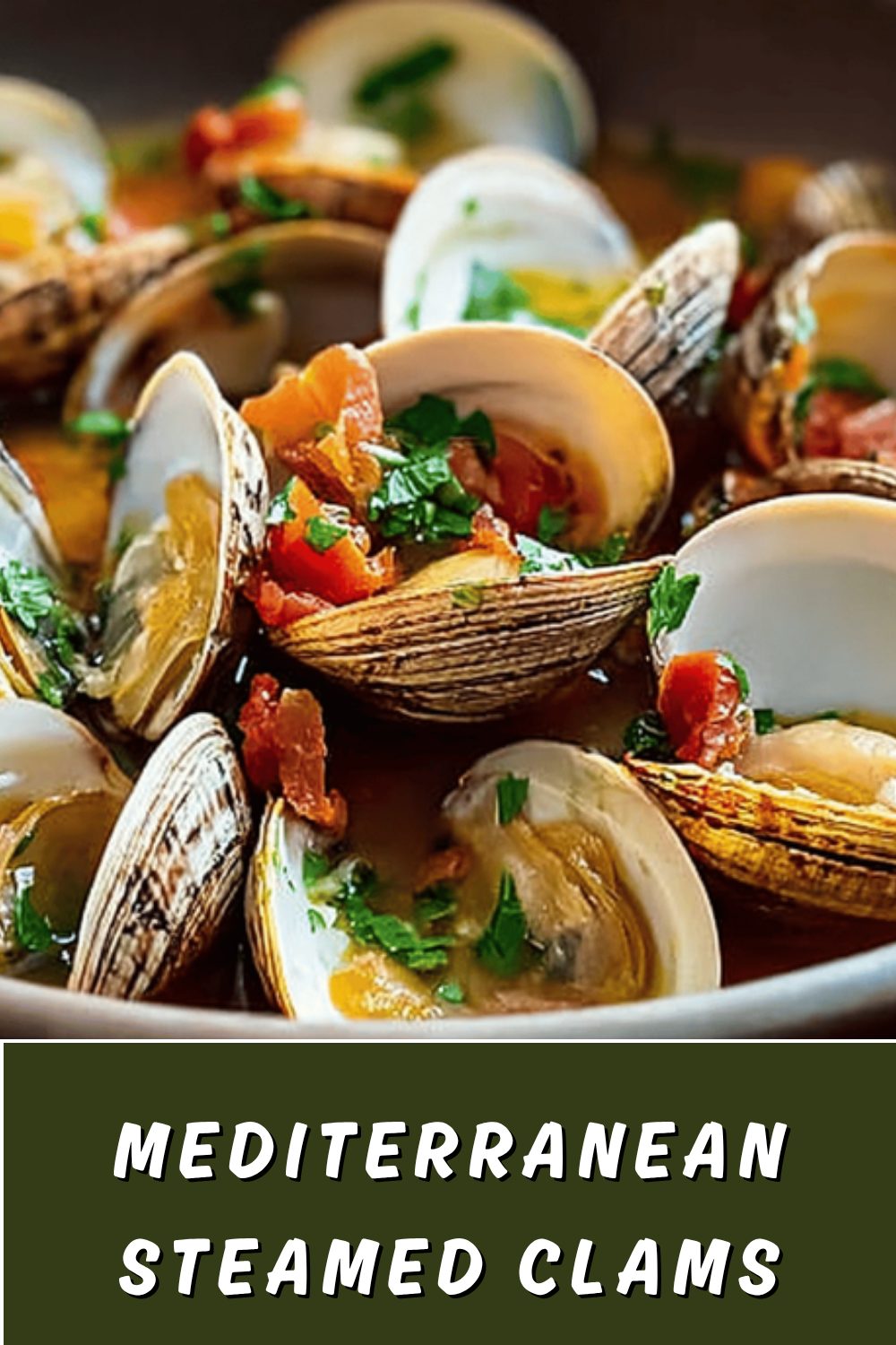 Mediterranean Style Steamed Clams With Garlic And White Wine Sauce 7 Mediterranean Steamed Clams