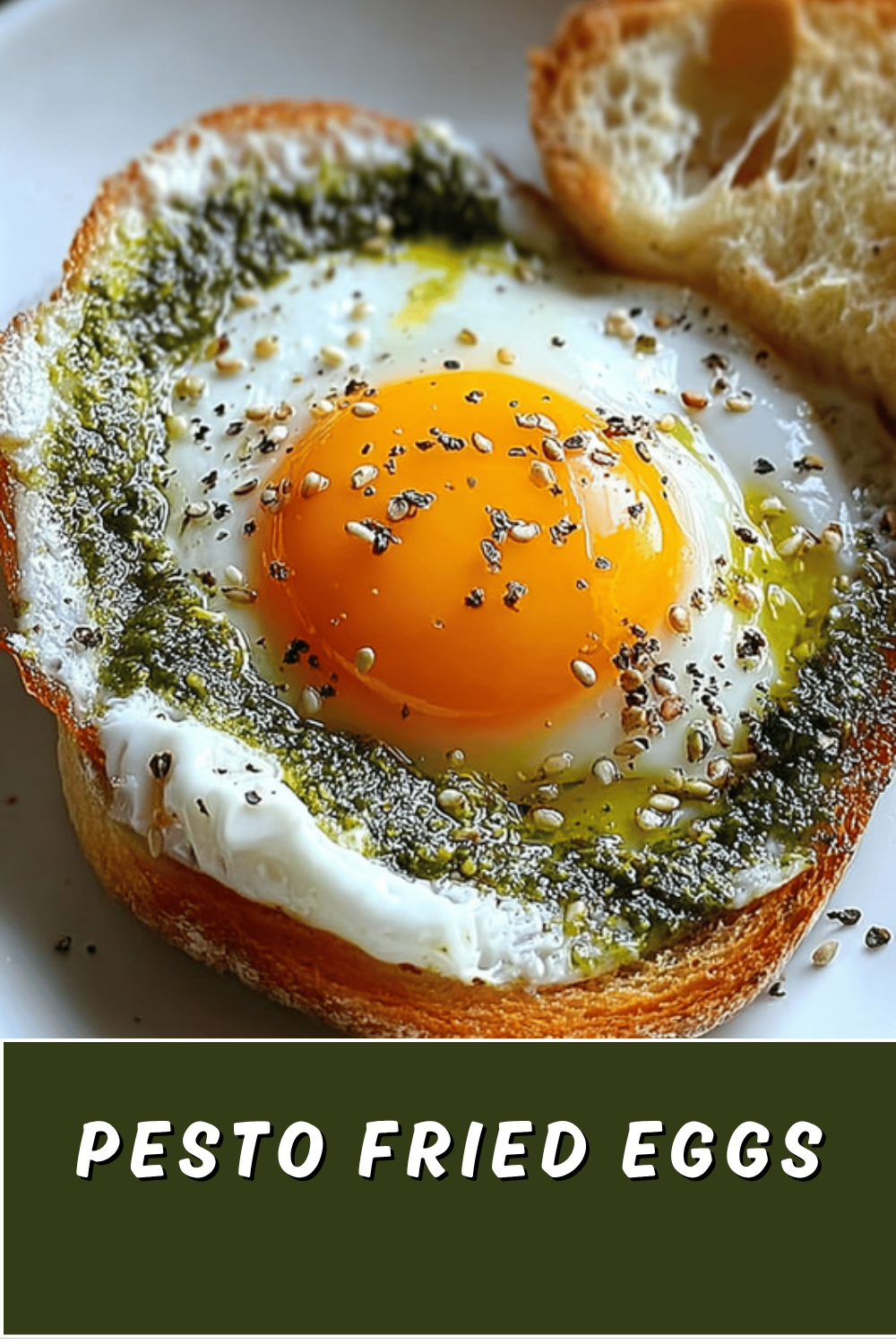 Pesto Fried Eggs
