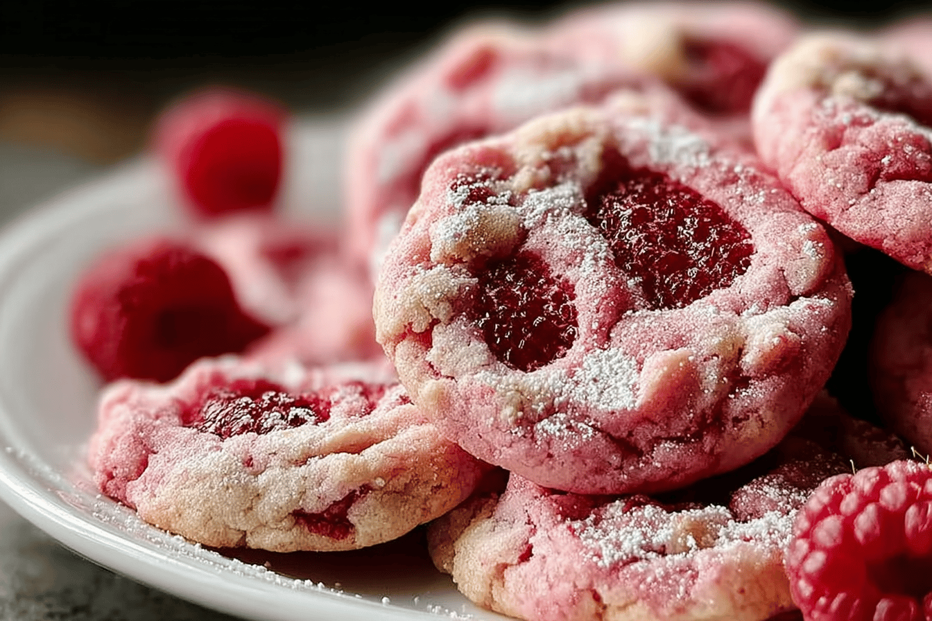 Vanilla Raspberry Cookies Recipe With Soft Texture And Fruity Flavor 6 Raspberry Cookies