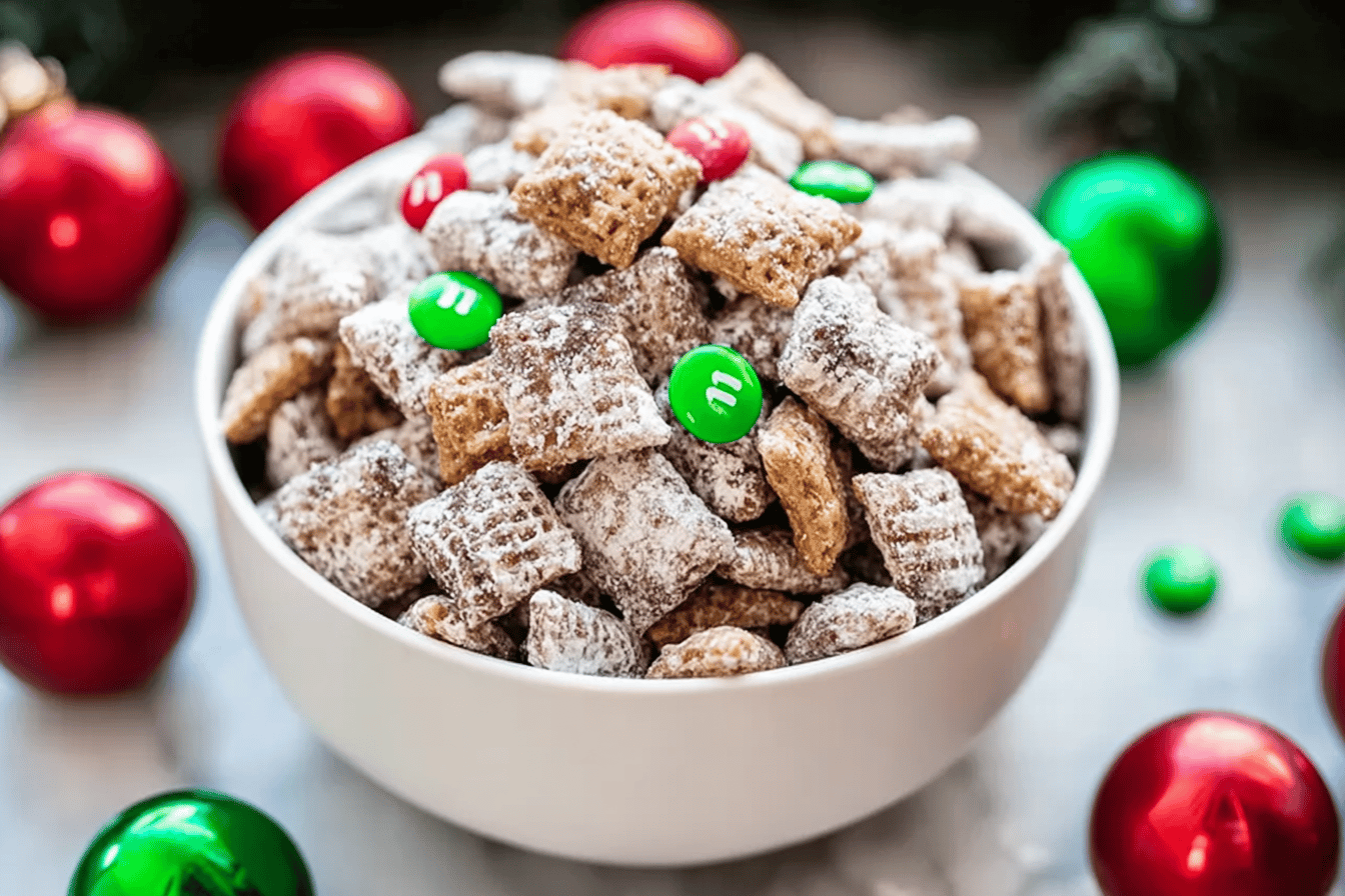 Reindeer Chow Recipe Easy Sweet And Crunchy Snack Mix 6 Reindeer Chow Muddy Buddies