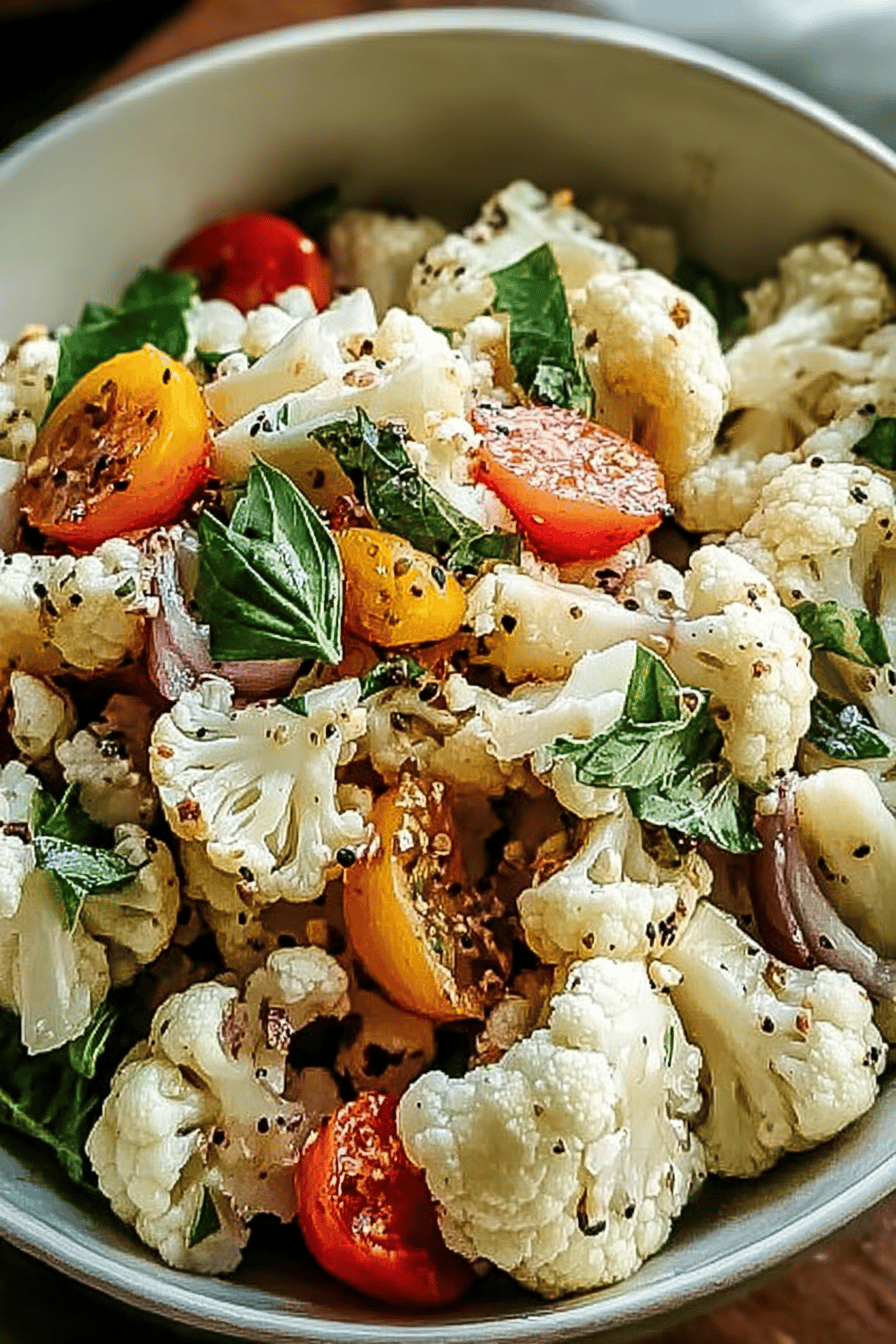 Sicilian Cauliflower Salad Recipe With Fresh Herbs And Tangy Dressing 6 Sicilian Cauliflower Salad