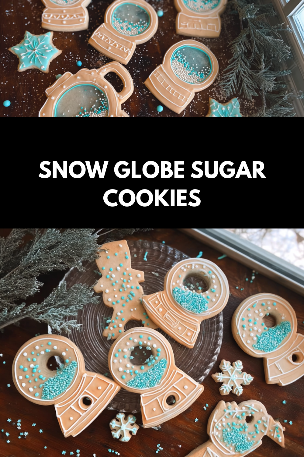 Snow Globe Sugar Cookies