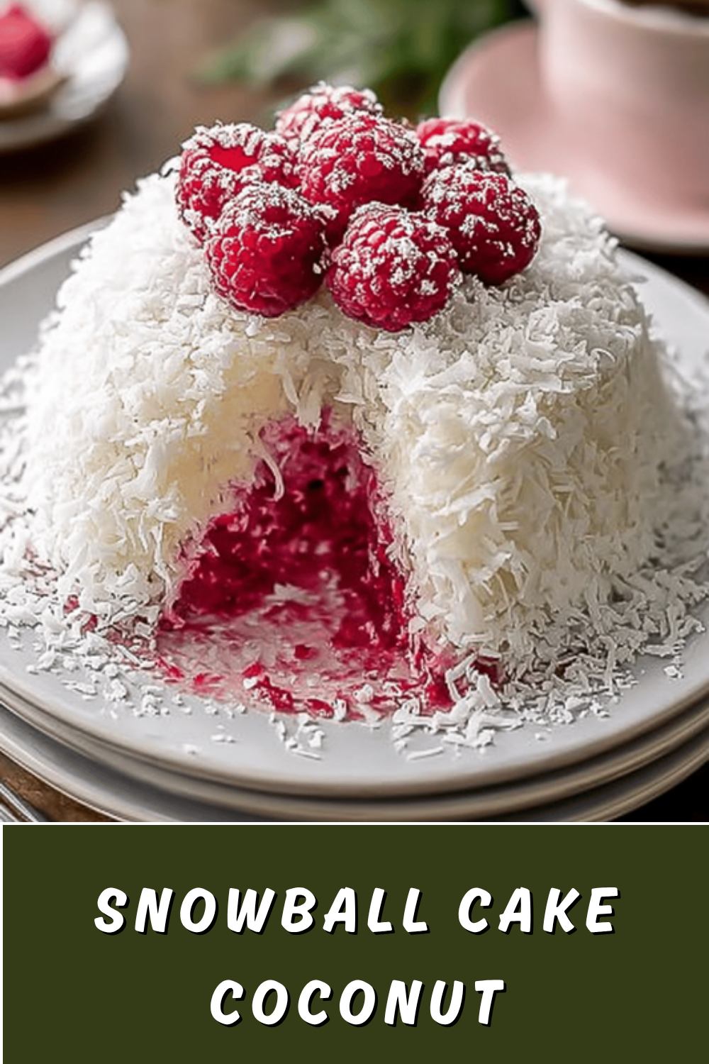 Raspberry Swirl Coconut Snowball Cake Recipe For A Sweet Treat 7 Snowball Cake Coconut Raspberry