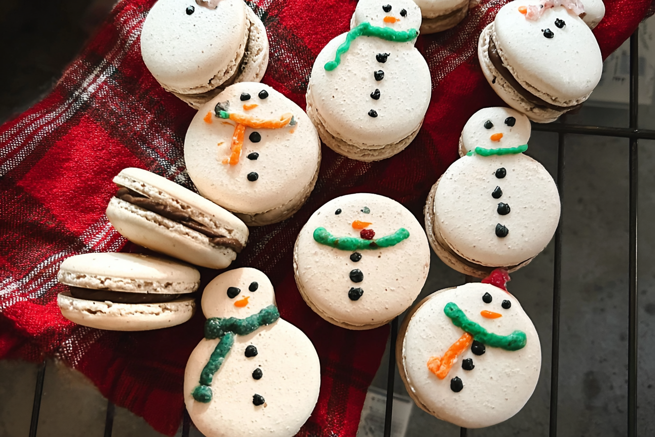Snowman Macarons Recipe Ideas For Festive Winter Treats 6 Snowman Macarons
