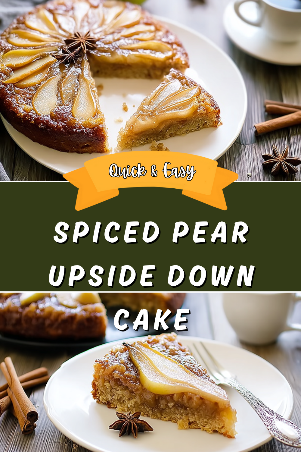 Spiced Pear Upside Down Cake Recipe With Warm Aromatic Flavors 7 Spiced Pear Upside Down Cake