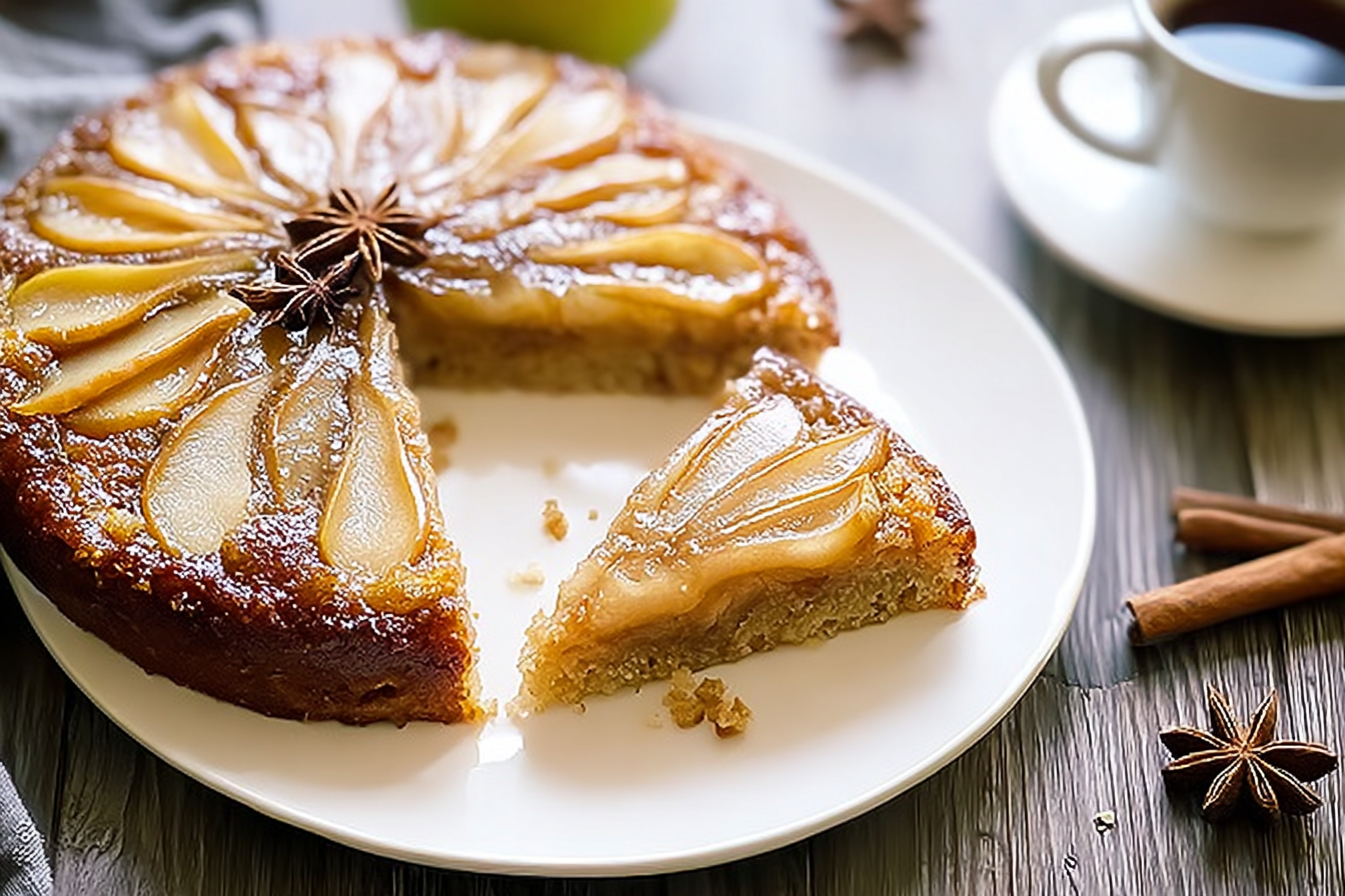 Spiced Pear Upside Down Cake Recipe With Warm Aromatic Flavors 6 Spiced Pear Upside Down Cake