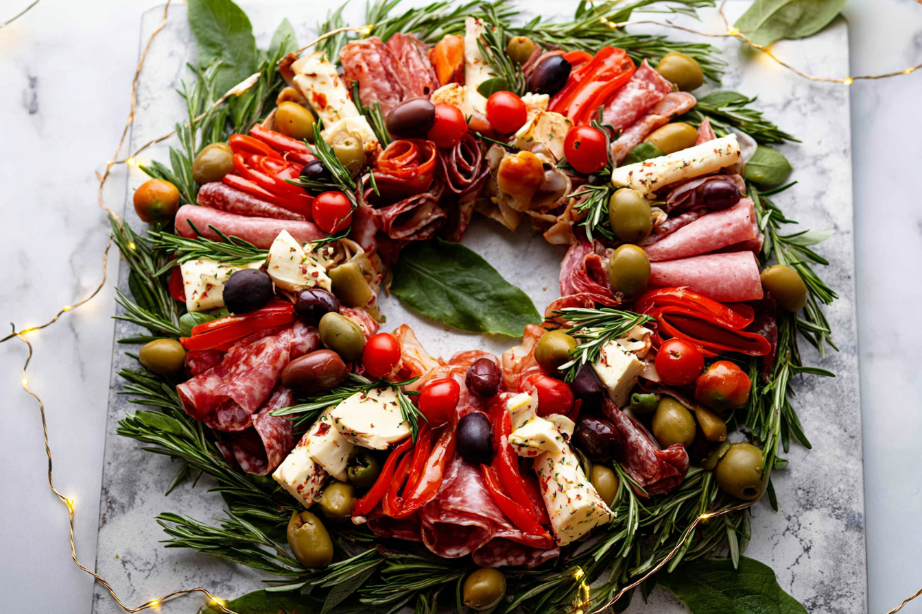 Antipasto Charcuterie Wreath