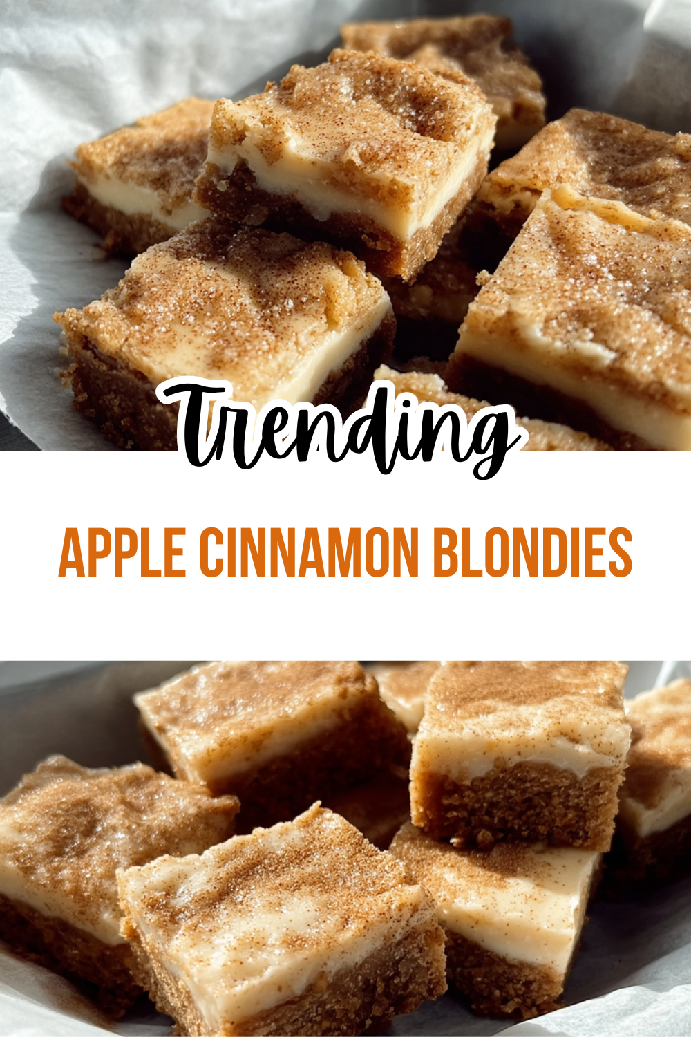 Apple Cinnamon Blondies With Maple Cream Cheese Frosting Recipe 7 Apple Cinnamon Blondies