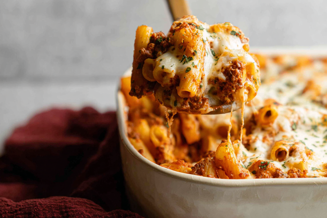 Baked Ziti Recipe With Cheesy Tomato Sauce And Italian Herbs 6 Baked Ziti