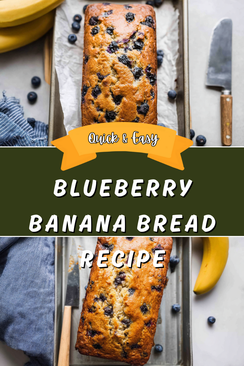 Blueberry Twist On Classic Banana Bread 7 Blueberry Banana Bread Recipe