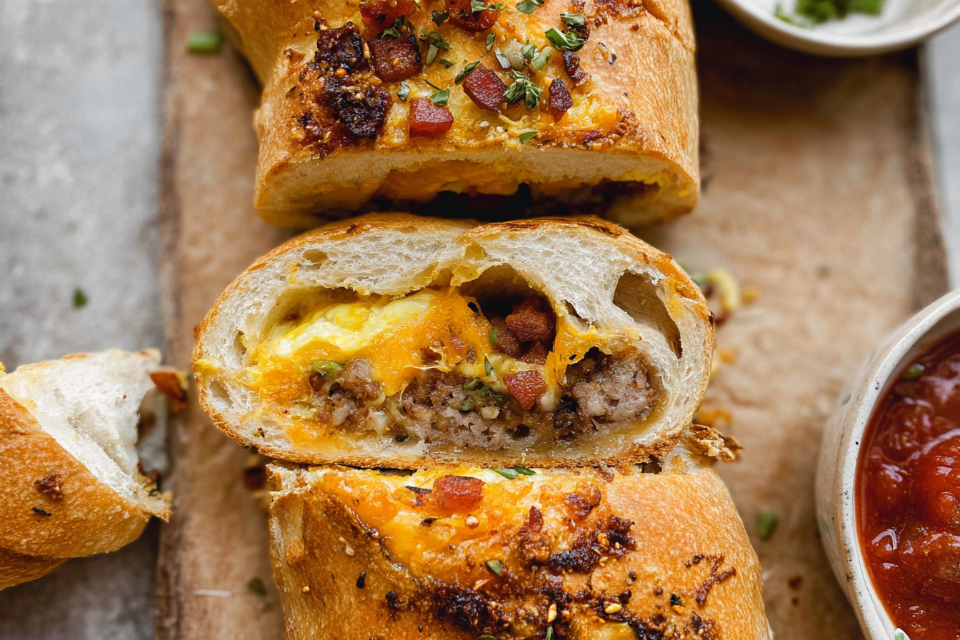 Breakfast Stromboli