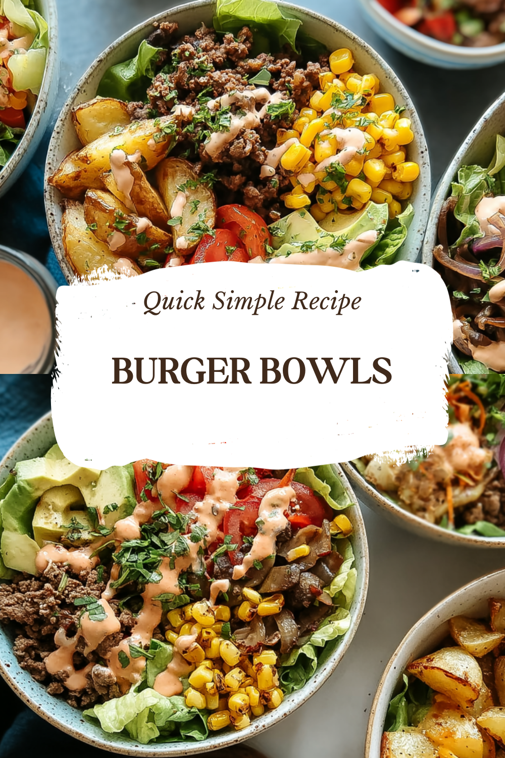 Healthy Burger Bowls With Homemade Special Sauce Recipe 7 Burger Bowls