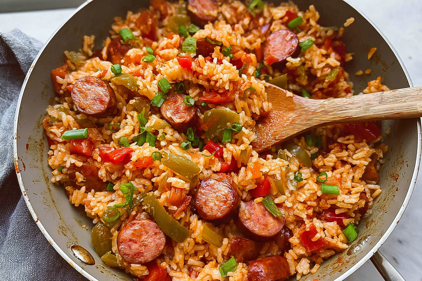 Cajun Rice And Sausage Skillet