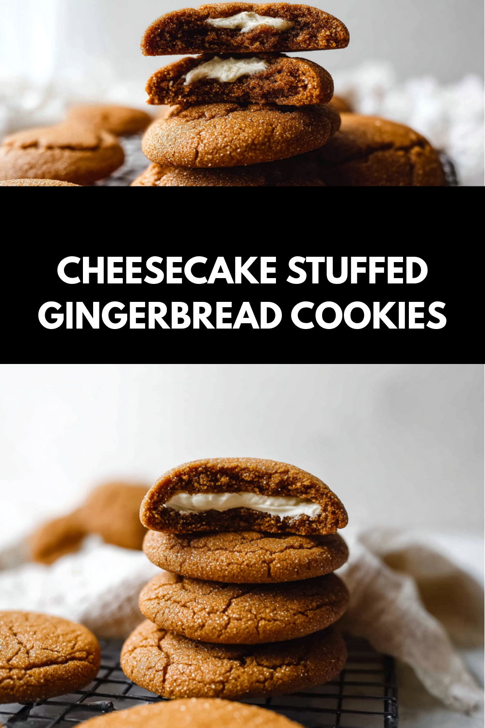 Gingerbread Cheesecake Swirl Cookies: A Festive Holiday Treat 7 Cheesecake Stuffed Gingerbread Cookies
