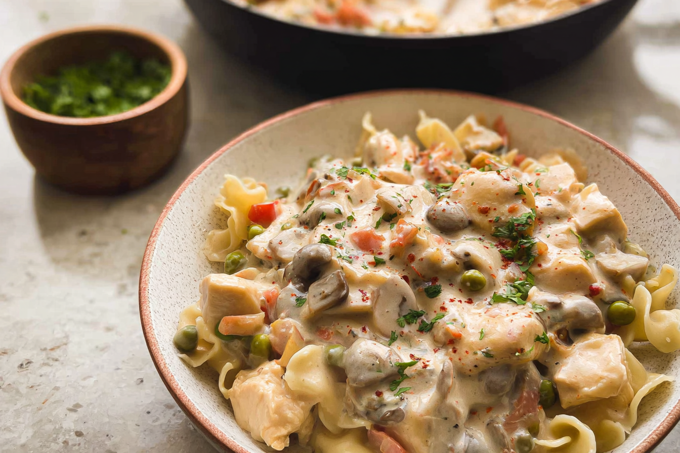Chicken A La King Recipe With Creamy Sauce And Tender Chicken 6 Chicken A La King